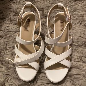 White Wrap Stiletto Heels